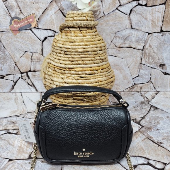 #bagsavenue fastship Smoosh Pebble Leather Micro Top Handle Crossbody kate spade - Picture 5 of 7